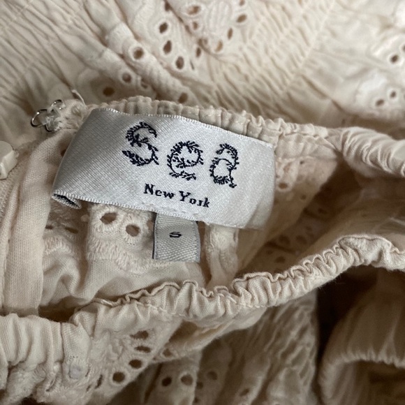 NEW Sea New York Everleigh eyelet dress midi small s - Picture 3 of 7